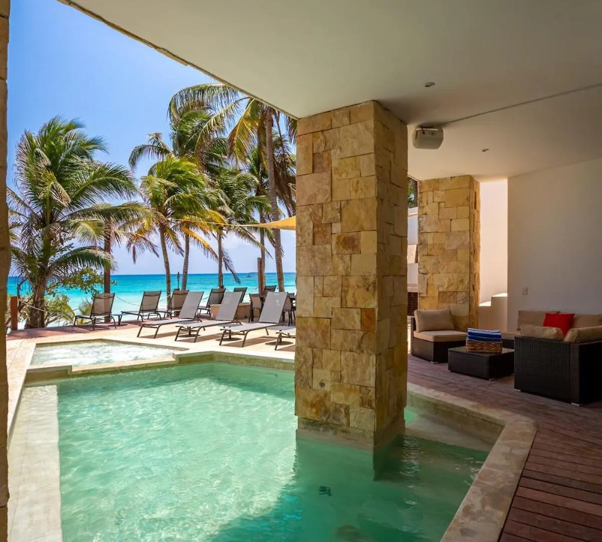 Villa Asisi, Luxury Beachfront In Xpu-Ha Haven Meksyk